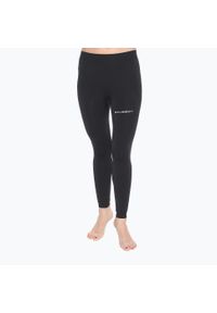 Legginsy do biegania damskie Brubeck Running Force. Kolor: czarny. Sport: bieganie