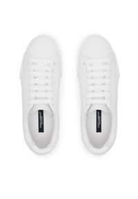 DOLCE & GABBANA - Dolce&Gabbana Sneakersy CK2277 AV066 Biały. Kolor: biały. Materiał: skóra