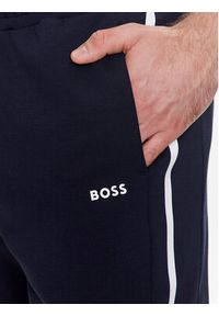 BOSS - Boss Spodnie dresowe Hadiko 1 50492763 Granatowy Regular Fit. Kolor: niebieski. Materiał: dresówka, bawełna #6