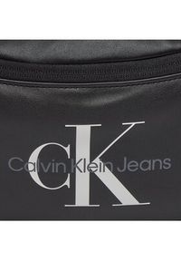 Calvin Klein Jeans Saszetka nerka Monogram Soft Waistbag38 K50K511505 Czarny. Kolor: czarny. Materiał: skóra