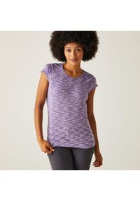 Regatta - Koszulka damska Hyperdimension II. Kolor: fioletowy. Materiał: poliester, elastan. Sport: turystyka piesza #1