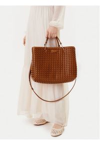 Emporio Armani Torebka EW000360 AF12762 U6164 Brązowy. Kolor: brązowy. Materiał: skórzane
