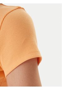 Hugo - HUGO T-Shirt Baby 50510749 Pomarańczowy Slim Fit. Kolor: pomarańczowy. Materiał: bawełna #4