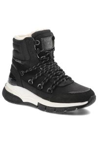 Czarne Śniegowce Mustang Ocieplane Buty Damskie. Kolor: czarny. Materiał: futro, skóra ekologiczna. Sezon: zima. Styl: elegancki #2