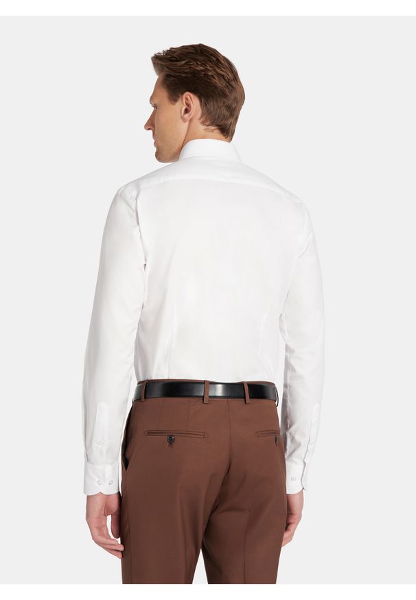 Pako Lorente - PAKO LORENTE – Biała koszula bawełniana. Kolor: biały. Materiał: bawełna. Długość rękawa: długi rękaw. Długość: długie. Sezon: wiosna, lato