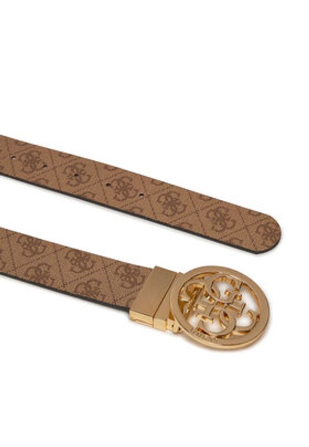 Guess Pasek Damski BW9166 P4235 Brązowy. Kolor: brązowy. Materiał: skóra