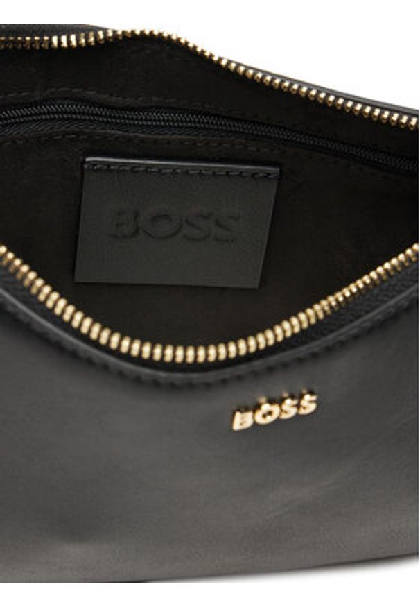 BOSS Torebka 50547773 Czarny. Kolor: czarny. Materiał: skórzane