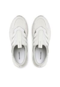 Trussardi Jeans - Trussardi Klapki 77A00497 Biały. Kolor: biały. Materiał: materiał #6