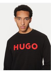 Hugo Bluza Dem 50477328 Czarny Regular Fit. Kolor: czarny. Materiał: bawełna