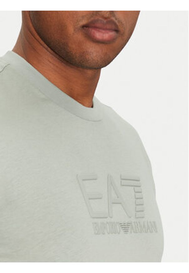 EA7 Emporio Armani T-Shirt 7M000224 AF10375 U9024 Zielony Regular Fit. Kolor: zielony. Materiał: bawełna