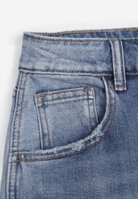 Renee - Niebieskie Jeansowe Szorty Casual Typu Jorts z Bawełną i Domieszką Wiskozy Polaera. Okazja: na co dzień. Kolor: niebieski. Materiał: jeans, bawełna, wiskoza. Sezon: lato. Styl: casual #7