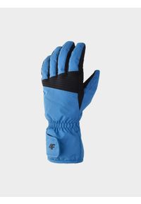 4f - Rękawice narciarskie Thinsulate męskie - kobaltowe. Kolor: niebieski. Materiał: syntetyk, materiał. Technologia: Thinsulate. Sport: narciarstwo