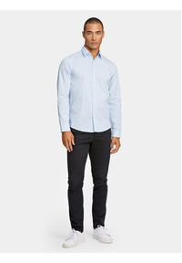 Lindbergh Koszula 30-203172 Błękitny Slim Fit. Kolor: niebieski. Materiał: bawełna