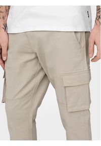 Only & Sons Spodnie materiałowe Cam 22016687 Beżowy Tapered Fit. Kolor: beżowy. Materiał: bawełna #3