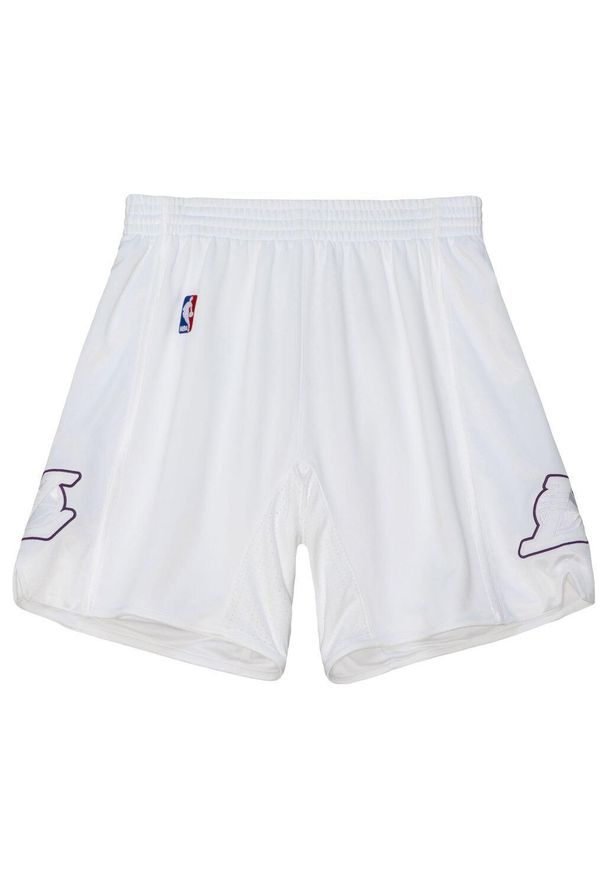 Mitchell & Ness - Szorty Los Angeles Lakers Authentic Christmas Day 2012/13. Kolor: biały. Materiał: poliester. Sport: koszykówka