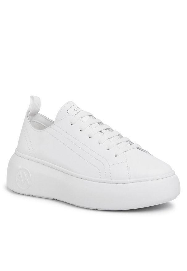 Sneakersy Armani Exchange XDX043 XCC64 00152 Op.White. Kolor: biały. Materiał: skóra