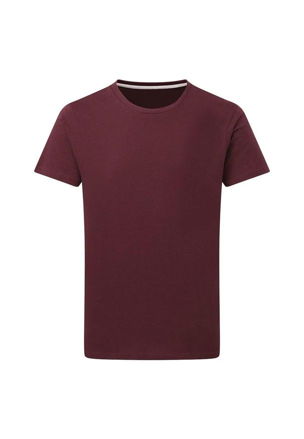 SG - Męska Koszulka Z Doskonałym Nadrukiem. Kolor: czerwony, wielokolorowy, brązowy. Wzór: nadruk. Sport: turystyka piesza