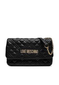 Love Moschino - LOVE MOSCHINO Torebka JC4097PP1ILA0000 Czarny. Kolor: czarny. Materiał: skórzane