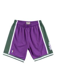 Mitchell & Ness - Swingman Szorty Milwaukee Bucks. Kolor: fioletowy. Sport: koszykówka #1