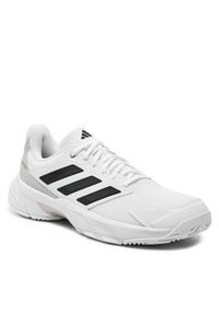 Adidas - adidas Buty do tenisa CourtJam Control 3 Tennis IF7888 Biały. Kolor: biały. Materiał: mesh, materiał. Sport: tenis