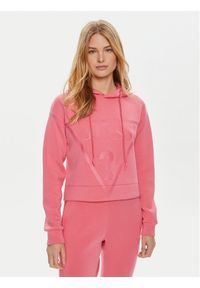 Guess Bluza V2YQ08 K7UW2 Różowy Regular Fit. Kolor: różowy. Materiał: wiskoza