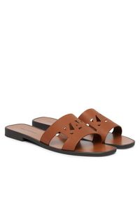 Karl Lagerfeld - KARL LAGERFELD Klapki Skoot III KL80405C Brązowy. Kolor: brązowy. Materiał: skóra #5