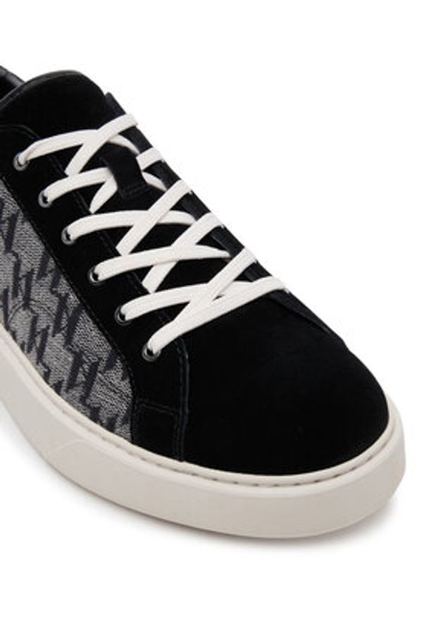 Karl Lagerfeld - KARL LAGERFELD Sneakersy Flint II KL53323 Czarny. Kolor: czarny. Materiał: zamsz, skóra