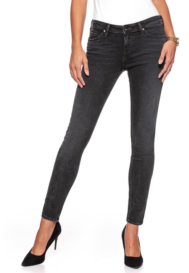 Lee - JEANSY DAMSKIE LEE TOXEY BLACK MARBLED L527WLSG. Stan: obniżony