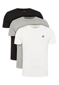 Timberland Komplet 3 t-shirtów TB0A6GH1 Kolorowy Slim Fit. Materiał: bawełna. Wzór: kolorowy #8