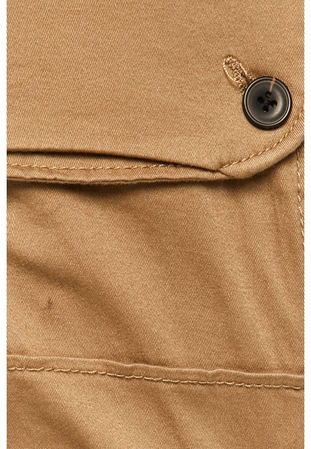 PRODUKT by Jack & Jones - Produkt by Jack & Jones - Spodnie. Okazja: na co dzień. Kolor: brązowy. Materiał: tkanina. Wzór: gładki. Styl: casual