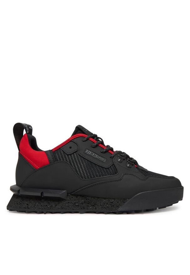 Replay - REPLAY Sneakersy GMS1P .000.C0058L Czarny. Kolor: czarny. Materiał: skóra