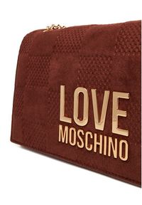 Love Moschino - LOVE MOSCHINO Torebka JC4122PP0NKB120A Brązowy. Kolor: brązowy. Materiał: skórzane #4