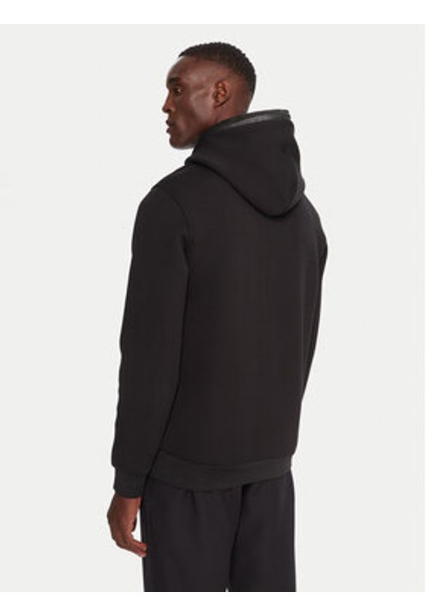 Karl Lagerfeld - KARL LAGERFELD Bluza 705039 554907 Czarny Regular Fit. Typ kołnierza: dekolt w karo. Kolor: czarny. Materiał: bawełna, syntetyk