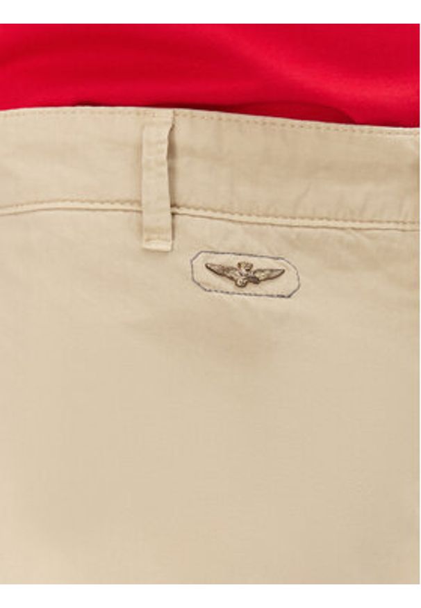 Aeronautica Militare Szorty materiałowe 251BE066CT1122 Beżowy Regular Fit. Kolor: beżowy. Materiał: bawełna