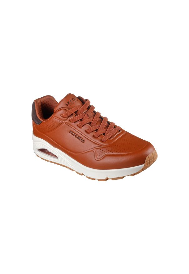 skechers - Sneakersy damscy Skechers Uno Tailored Air. Kolor: brązowy. Sport: turystyka piesza
