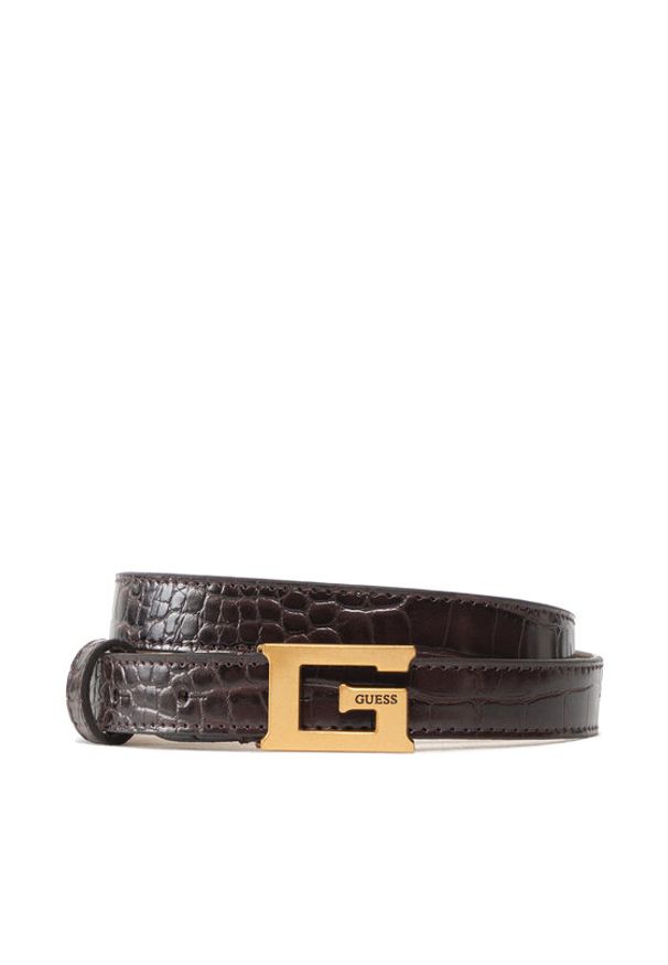 Guess Pasek Damski Retour Belts BW7722 VIN20 Brązowy. Kolor: brązowy. Materiał: skóra