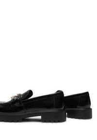 Tory Burch Lordsy Embellished Classic Lug Loafer 165828 Czarny. Kolor: czarny. Materiał: skóra