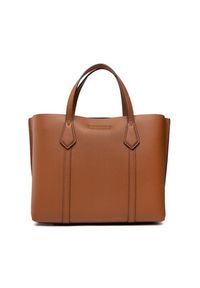 Tory Burch Torebka Perry Small Triple-Compartment Tote 81928 Brązowy. Kolor: brązowy. Materiał: skórzane