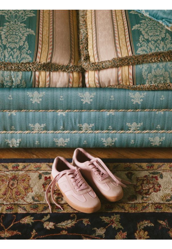 Big-Star - Sneakersy damskie ze skóry naturalnej różowe RR274807 601. Okazja: na co dzień. Kolor: różowy. Materiał: skóra. Szerokość cholewki: normalna