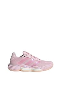 Adidas - Buty Stabil 16 Indoor. Kolor: wielokolorowy, biały, różowy. Materiał: materiał