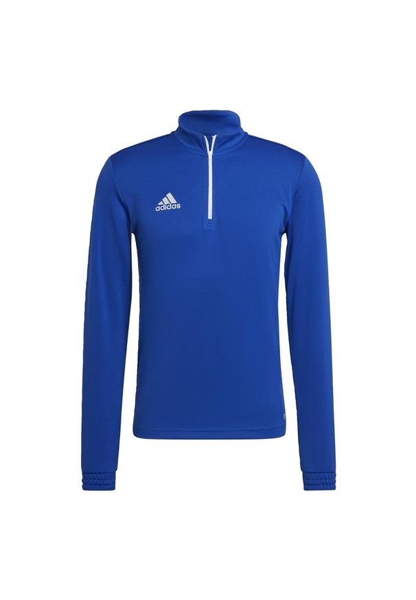Bluza piłkarska męska Adidas Entrada 22 Training Top. Kolor: niebieski. Materiał: poliester. Sport: piłka nożna