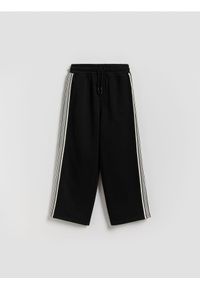 Reserved - Spodnie dresowe - czarny. Kolor: czarny. Materiał: dresówka #1