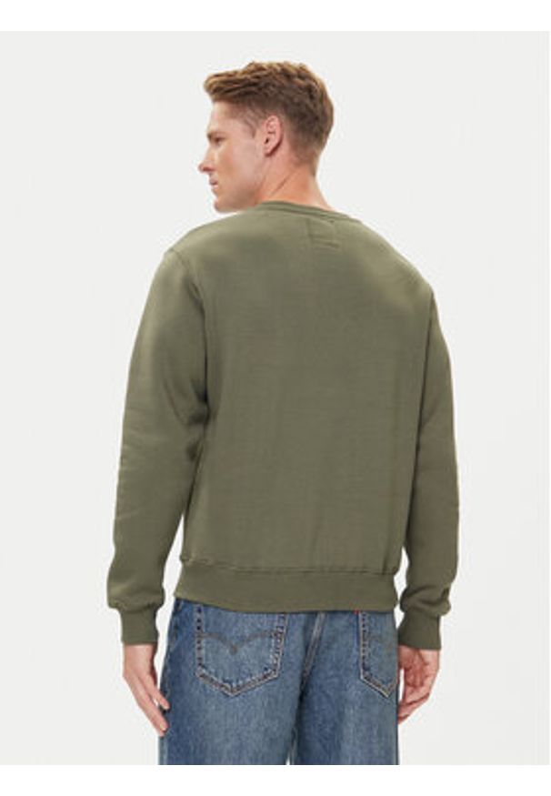 Alpha Industries Bluza Basic 188307 Zielony Regular Fit. Kolor: zielony. Materiał: bawełna