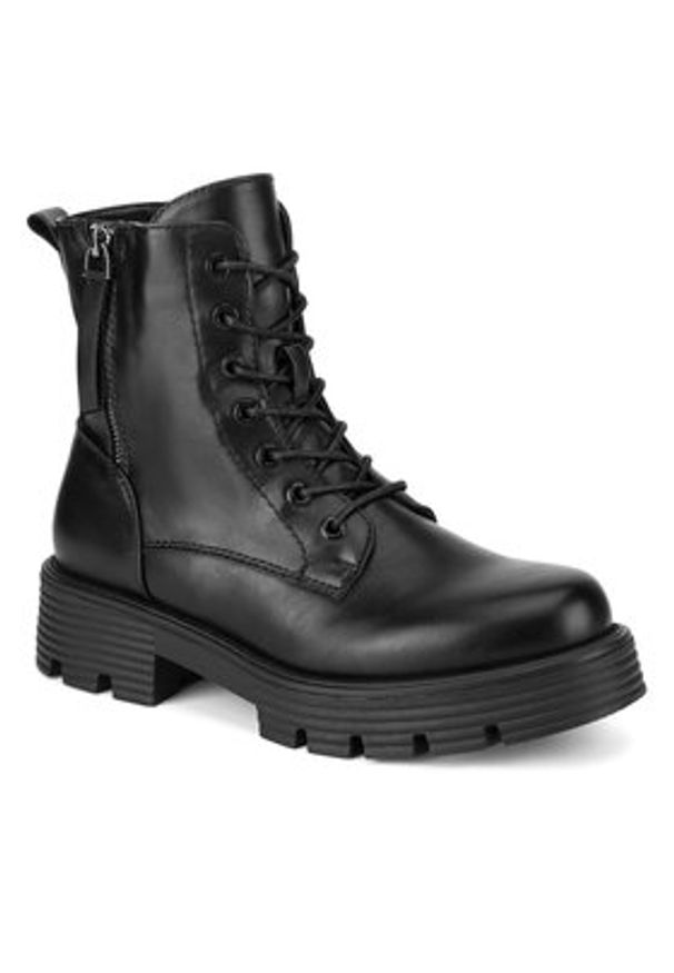 DeeZee Trzewiki WS6119-30 Czarny. Kolor: czarny. Materiał: materiał