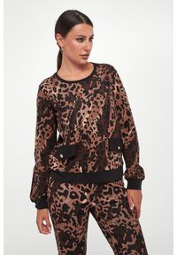Liu Jo - Bluza damska w panterkę LIU JO. Wzór: motyw zwierzęcy