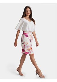 Swing Sukienka koktajlowa 5AG16100 Kolorowy Slim Fit. Materiał: syntetyk. Wzór: kolorowy. Styl: wizytowy #5