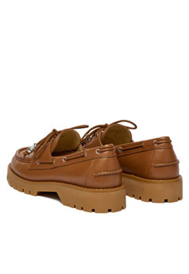 MICHAEL Michael Kors Loafersy Kenny 40R6KNFP1L Brązowy. Kolor: brązowy. Materiał: skóra