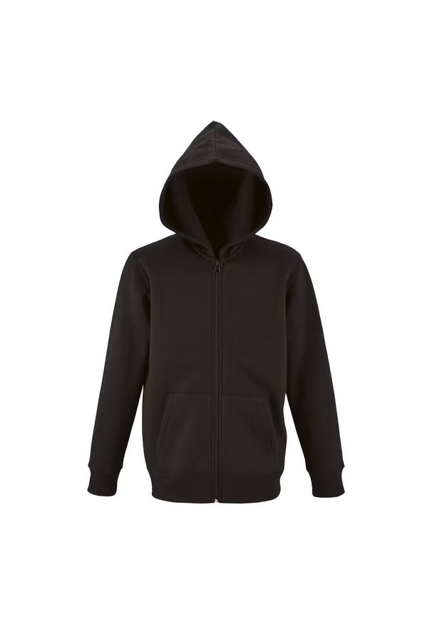 SOL'S - Bluza Dziecięca Stone Z Pełnym Zamkiem Błyskawicznym. Kolor: czarny
