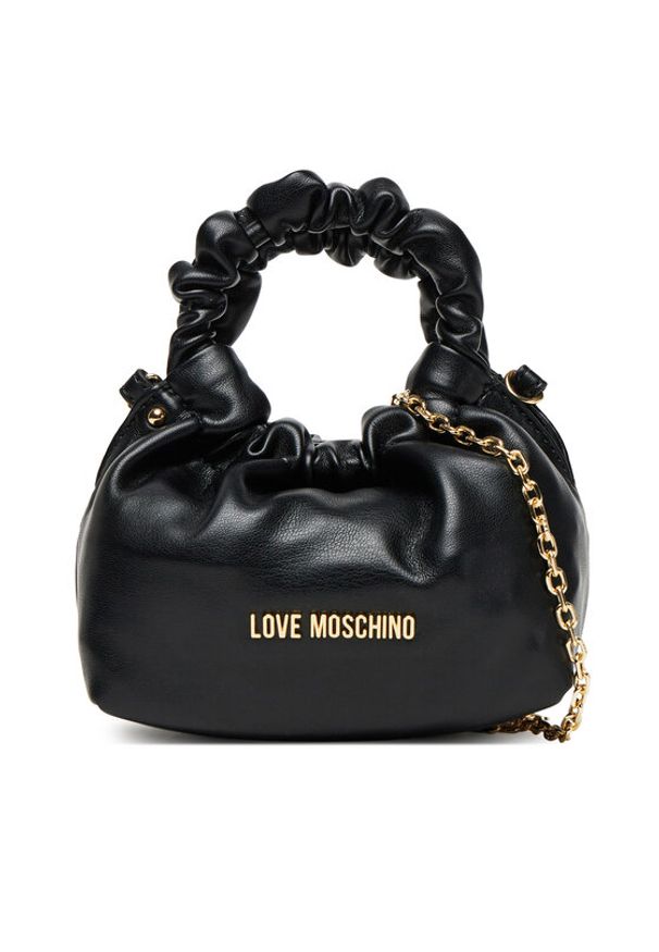 Love Moschino - LOVE MOSCHINO Torebka JC4253PP0MKT0000 Czarny. Kolor: czarny. Materiał: skórzane