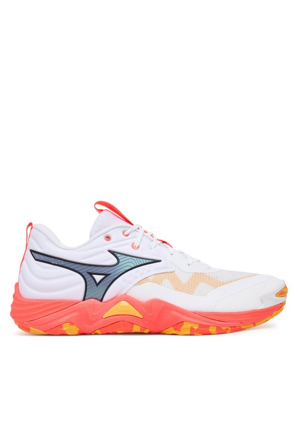 Buty halowe Mizuno. Kolor: pomarańczowy. Model: Mizuno Wave